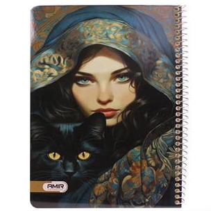 دفتر50برگ گلاسه فانتزی کیوت امیر