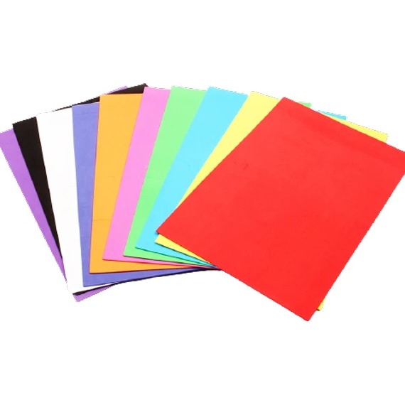 فوم a4 ضخیم ساده 10 رنگ جور