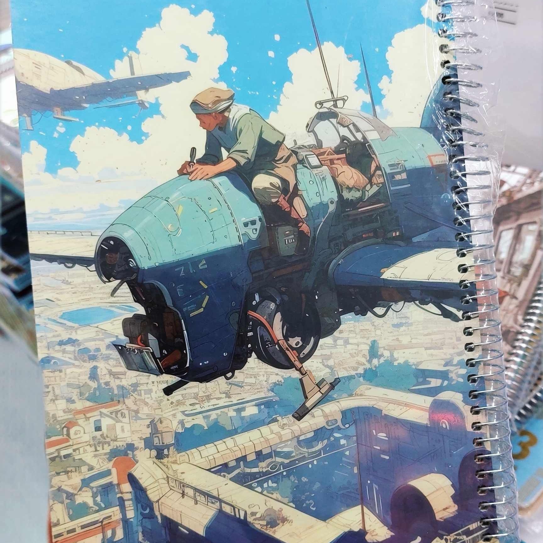 دفتر 100 برگ سیمی سلفونی کیوت مدیر 5832