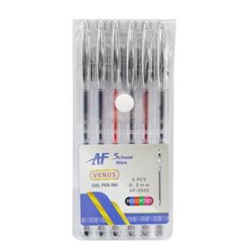 ست 6 رنگ روان  نویس  0.5 تست گوداسکول مکس