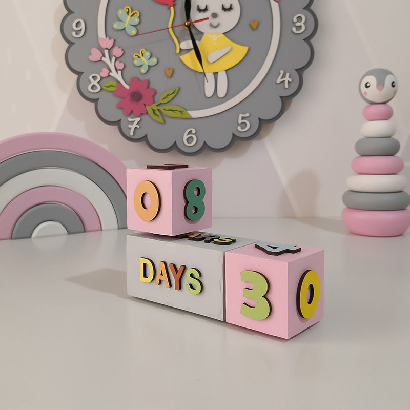 استند رومیزی کودک مدل مدل گاهشمار سن کد MKids35-FullColor-B