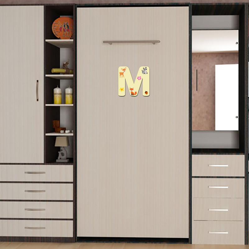 استیکر چوبی کودک باروچین مدل حرف انگلیسی M کد 8012