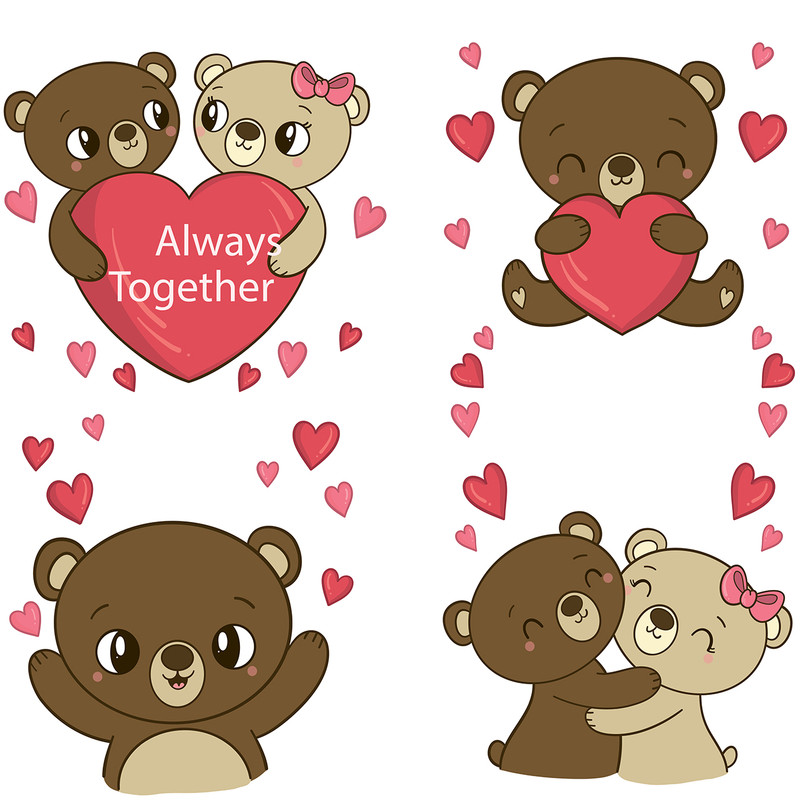 استیکر کلید و پریز طرح lovely bear