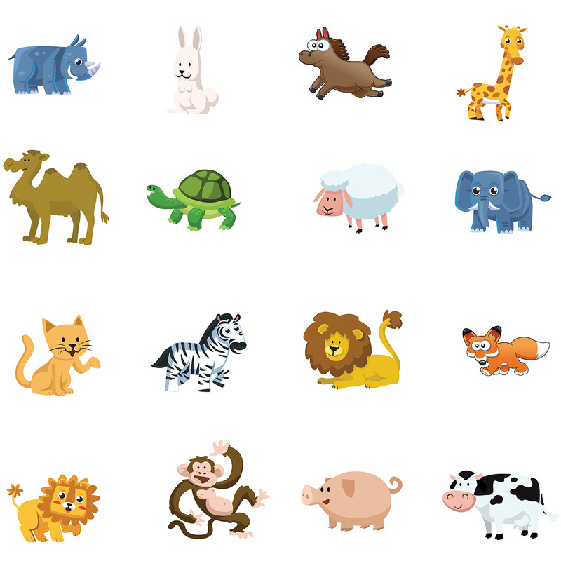 استیکر کودک طرح animals