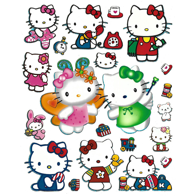 استیکر کودک طرح کیتی مدل kitty -b 158