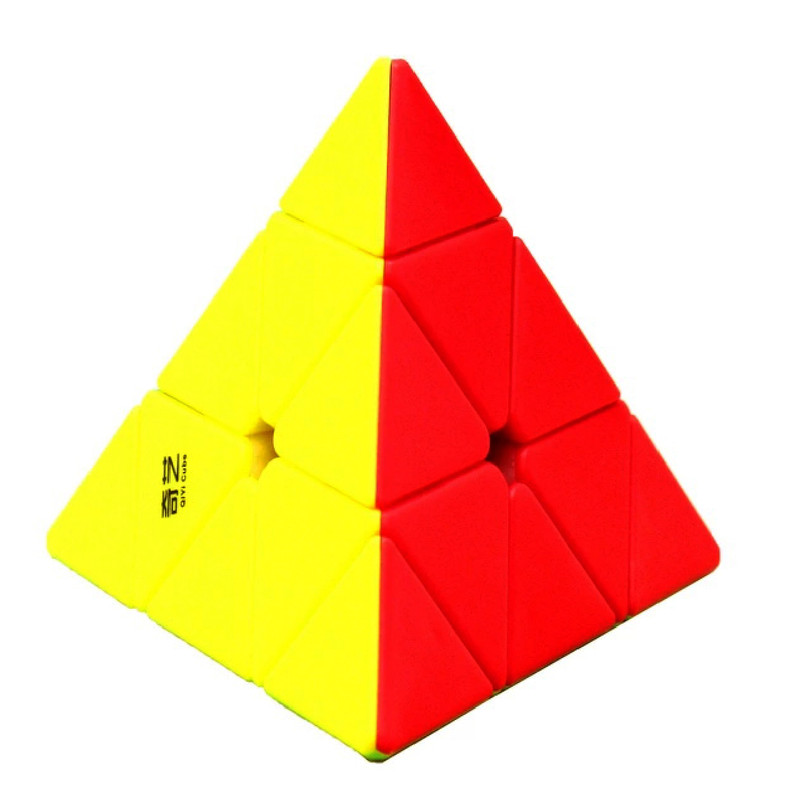 بازی فکری مدل مکعب روبیک طرح هرمی خود رنگ 3x3