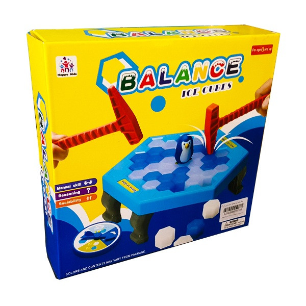 بازی فکری پینگو بالانس مدل آیس کیوبز Ice Cubes، تعداد بازیکن دو نفر، مناسب 3 سال به بالا