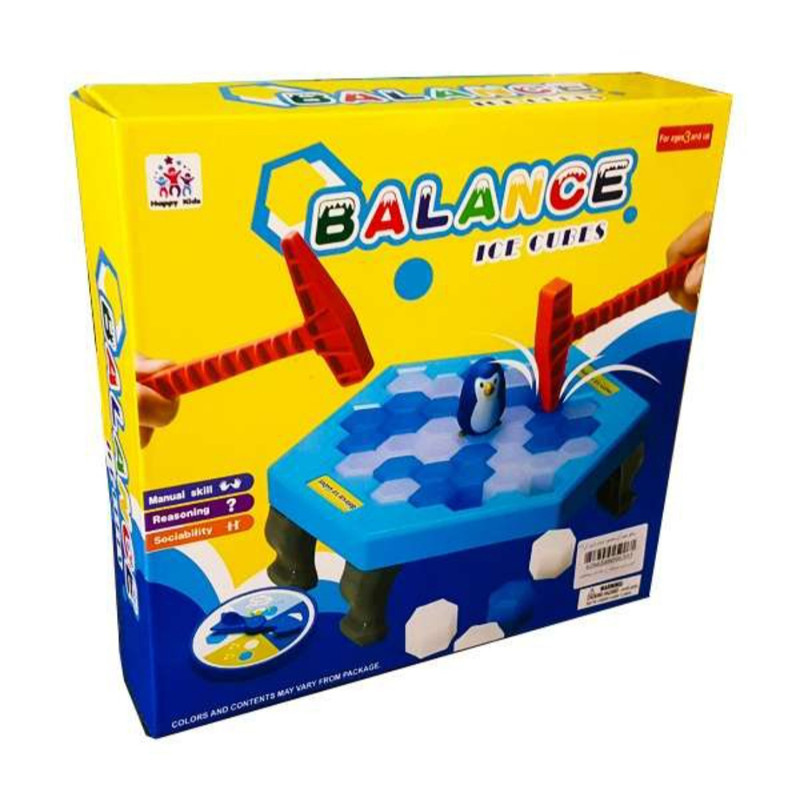 بازی فکری پینگو بالانس مدل آیس کیوبز Ice Cubes، تعداد بازیکن دو نفر، مناسب 3 سال به بالا
