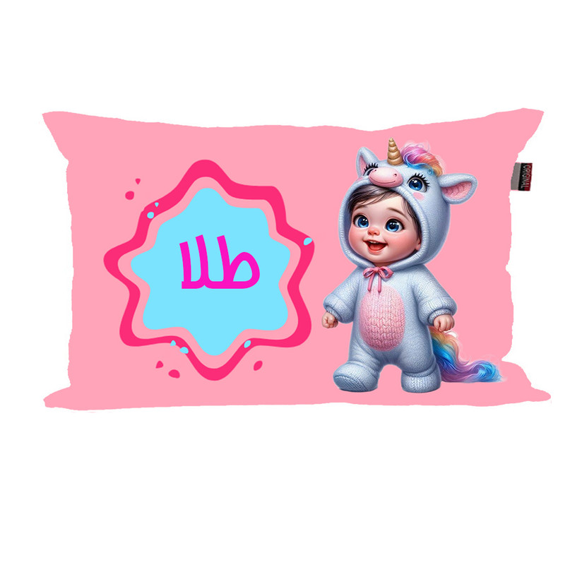 بالش نوزاد ناریکو مدل دخترانه طرح اسم طلا کد 06215