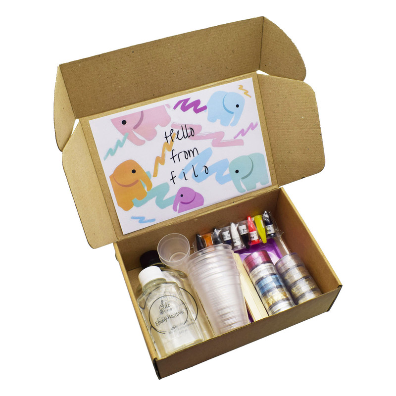 بسته کار با رزین اپوکسی فیلو باکس مدل Starter Kit مجموعه 25 عددی