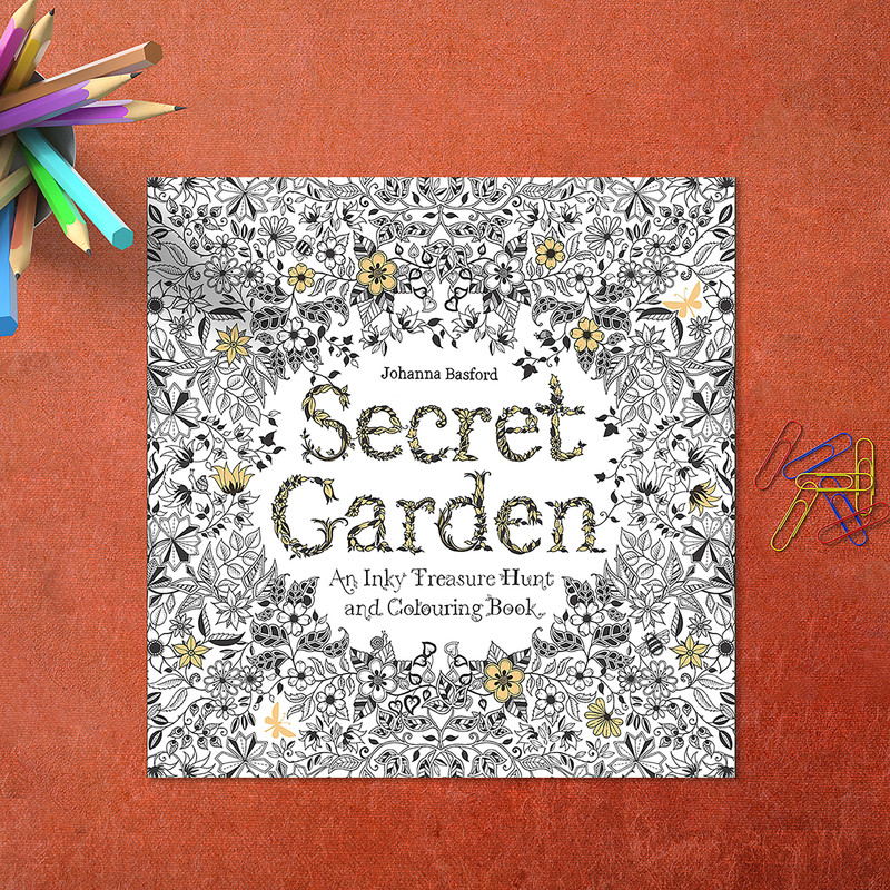 دفتر رنگ آمیزی مدل Secret Garden