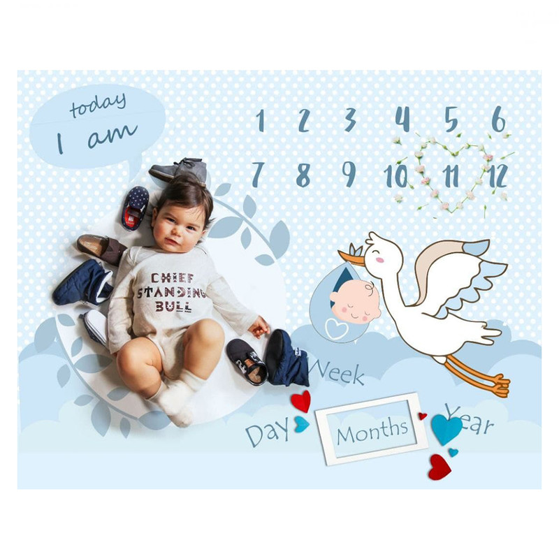 زیر انداز عکاسی ماهگرد نوزاد الپی کیدز مدل 2310.5 سایز 120x150 سانتی متر