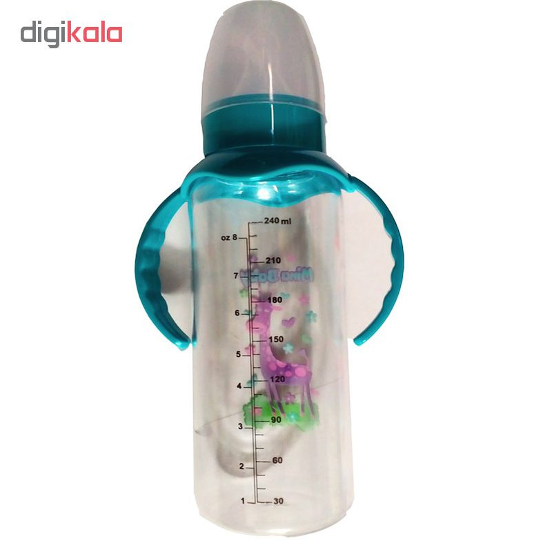 شیشه شیر مینا بیبی مدل 2 multifunction with handle حجم 240 میلی لیتر