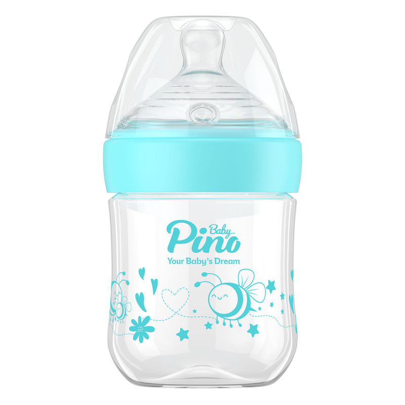 شیشه شیر پینو بیبی مدل Natural sence کد S06 گنجایش 150 میلی لیتر