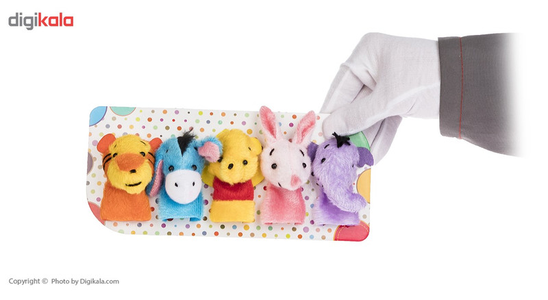 عروسک انگشتی پرشین صبا مدل Winnie The Pooh And Friends بسته 5 عددی