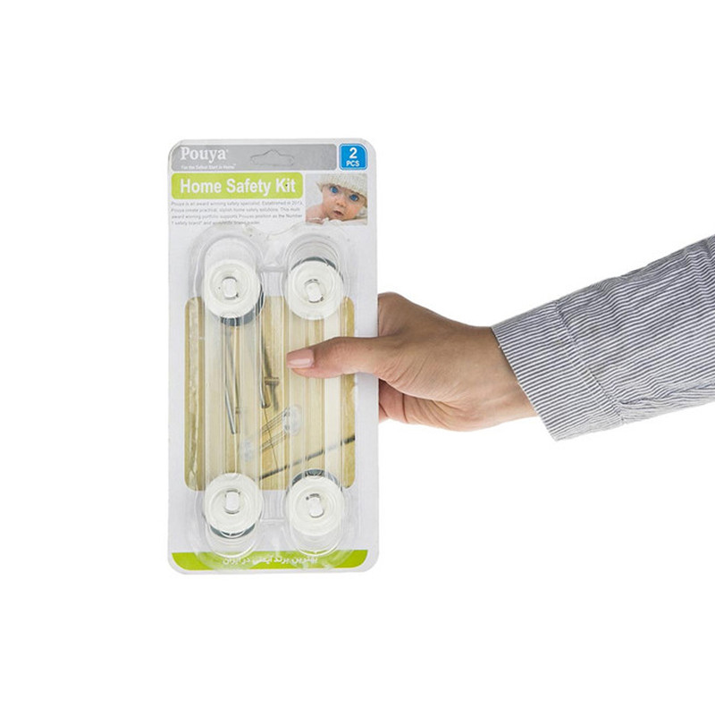 قفل درب کابینت پویا مدل Home Safety Kit چهار بسته 2 عددی