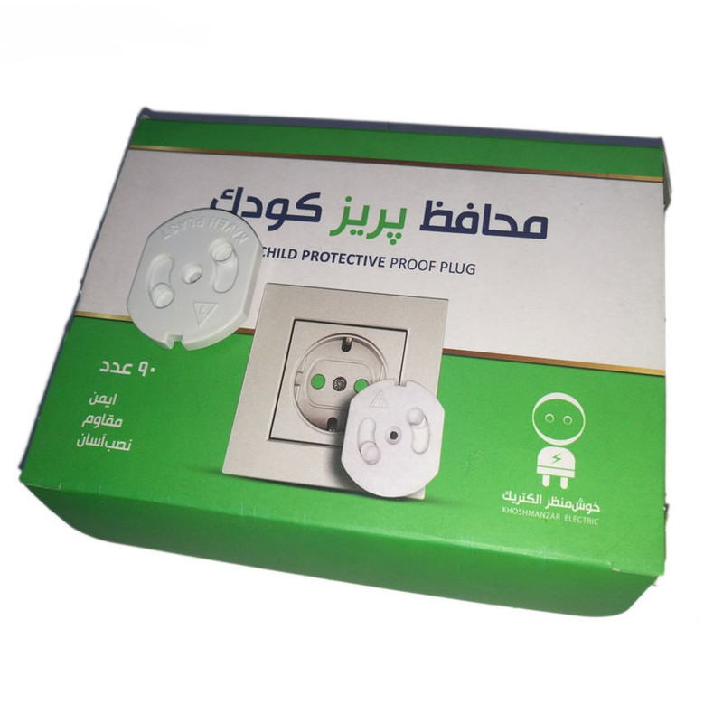 محافظ پریز برق کودک خوش منظر الکتریک مدل A2 بسته 7 عددی