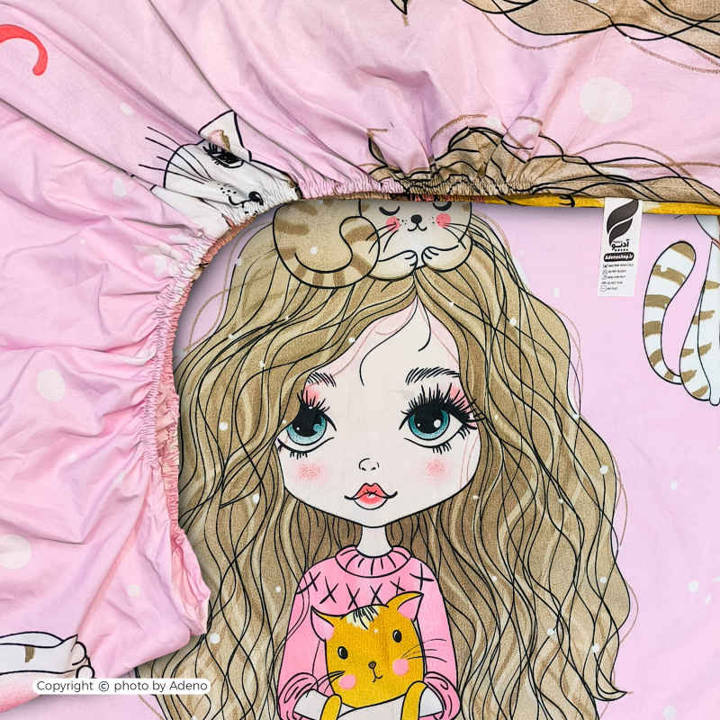 ملحفه کودک آدنو مدل Little girl کد CH130 یک نفره سایز 70x135 سانتی متر