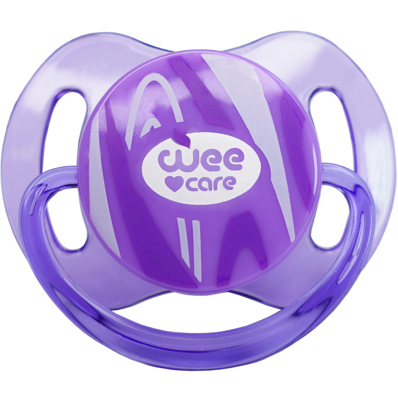 پستانک ارتودنسی وی کر مدل دربدار شفاف دسته دار Comfort سایز 0-3 ماه کد P144