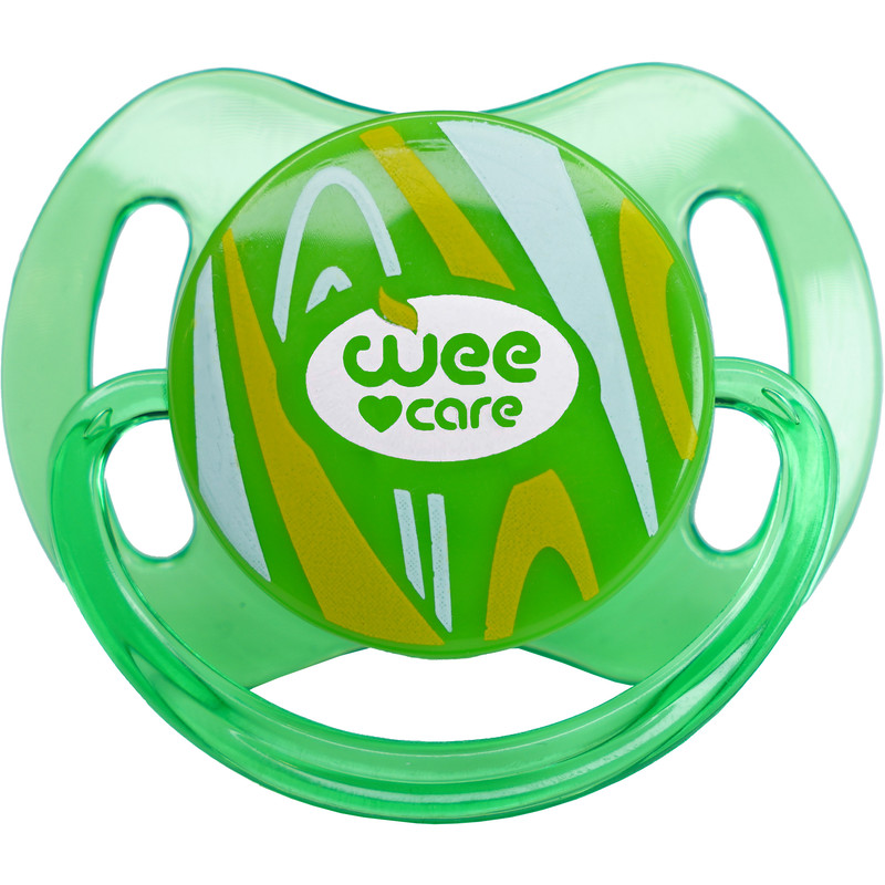 پستانک ارتودنسی وی کر مدل دربدار شفاف دسته دار Comfort سایز 0-3 ماه کد P144