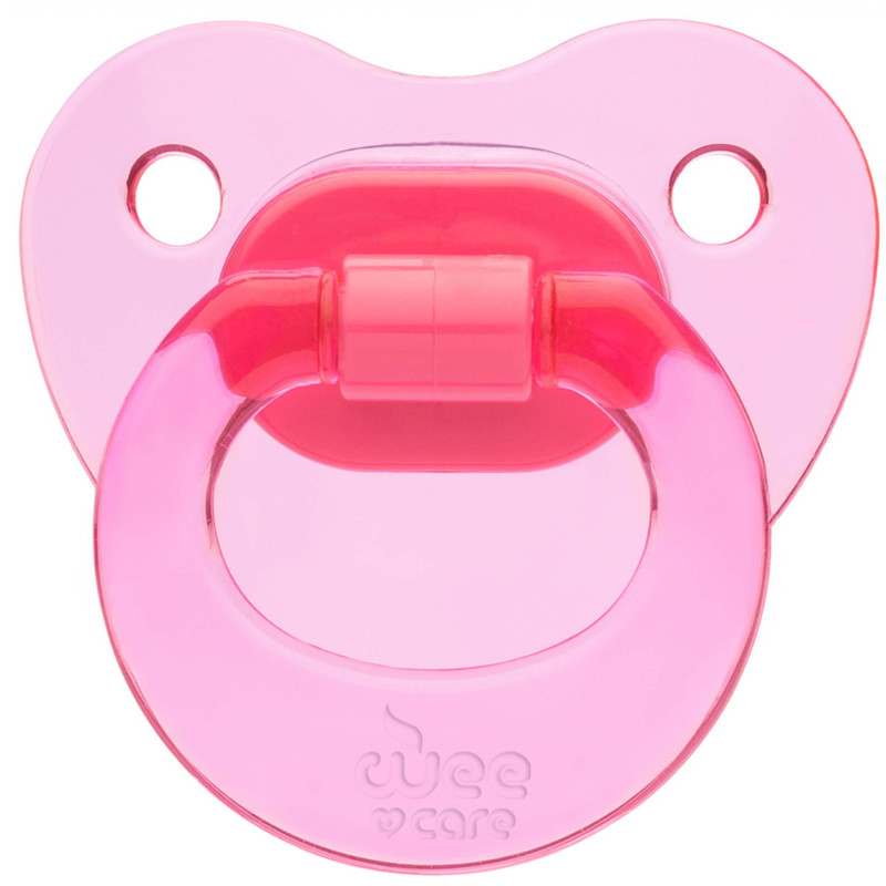 پستانک ارتودنسی وی کر مدل دسته دار fancy شفاف سایز +12 ماه کد p109