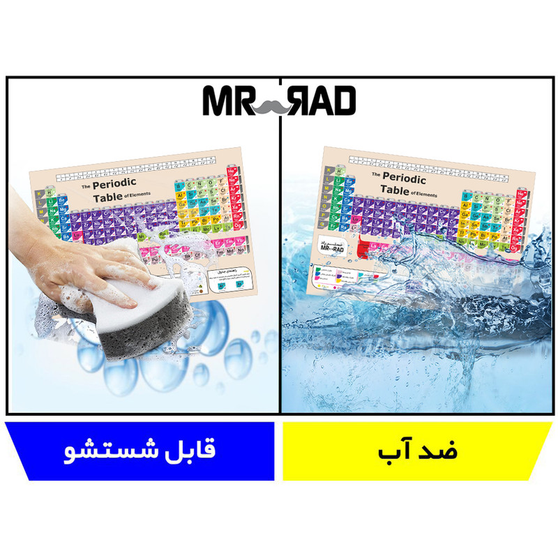 پوستر آموزشی مستر راد طرح جدول تناوبی مدل periodic 82688-03