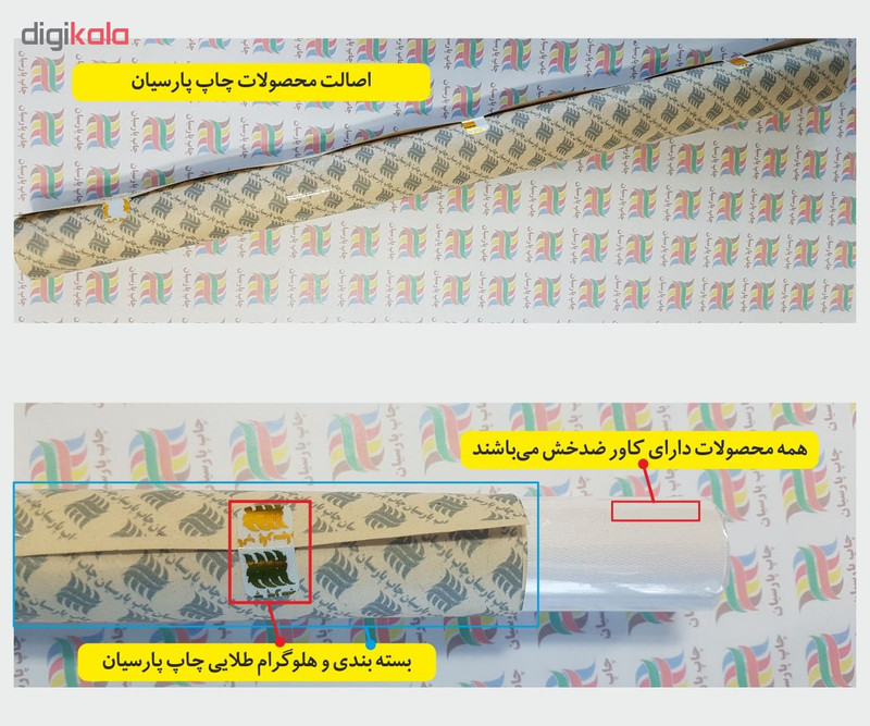 پوستر آموزشی چاپ پارسیان طرح جدول تناوبی عناصر مدل 004