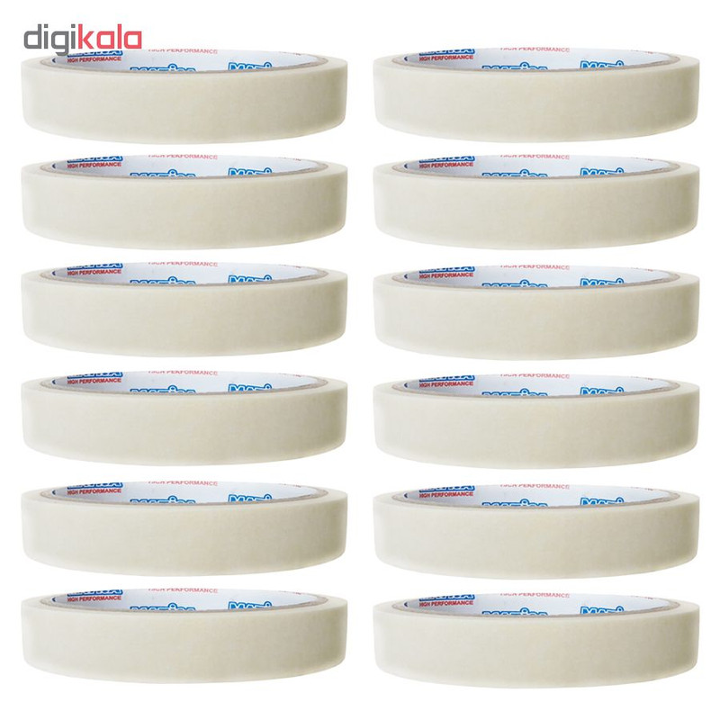چسب کاغذی مدل HIGH PERFORMANCE عرض 2 سانتی متر بسته 12 عددی