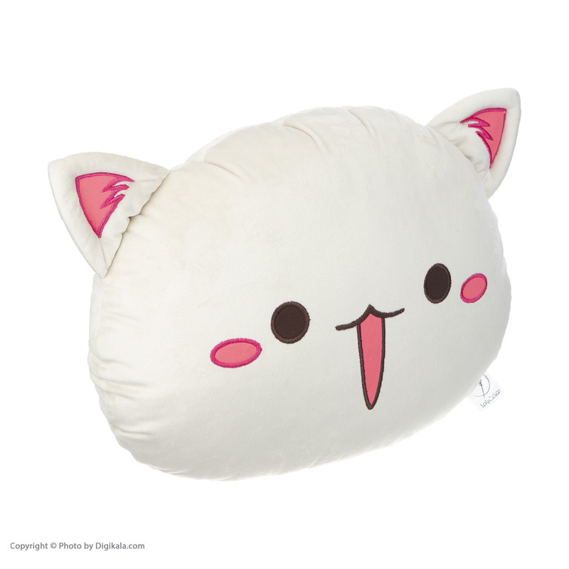 کوسن کودک دوخت با ما مدل mochi peach cat مجموعه دو عددی