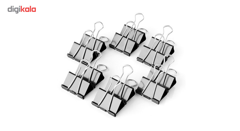 گیره کاغذ کد 050 سایز 32 میلی متری بسته 12 عددی